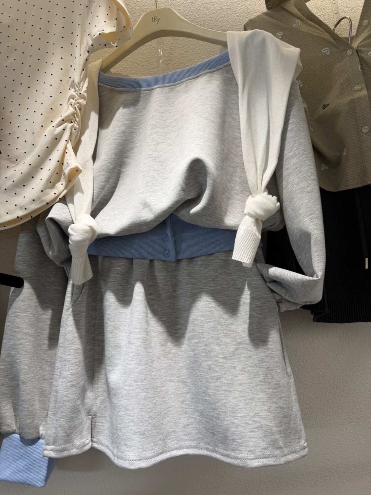 撞色套裝