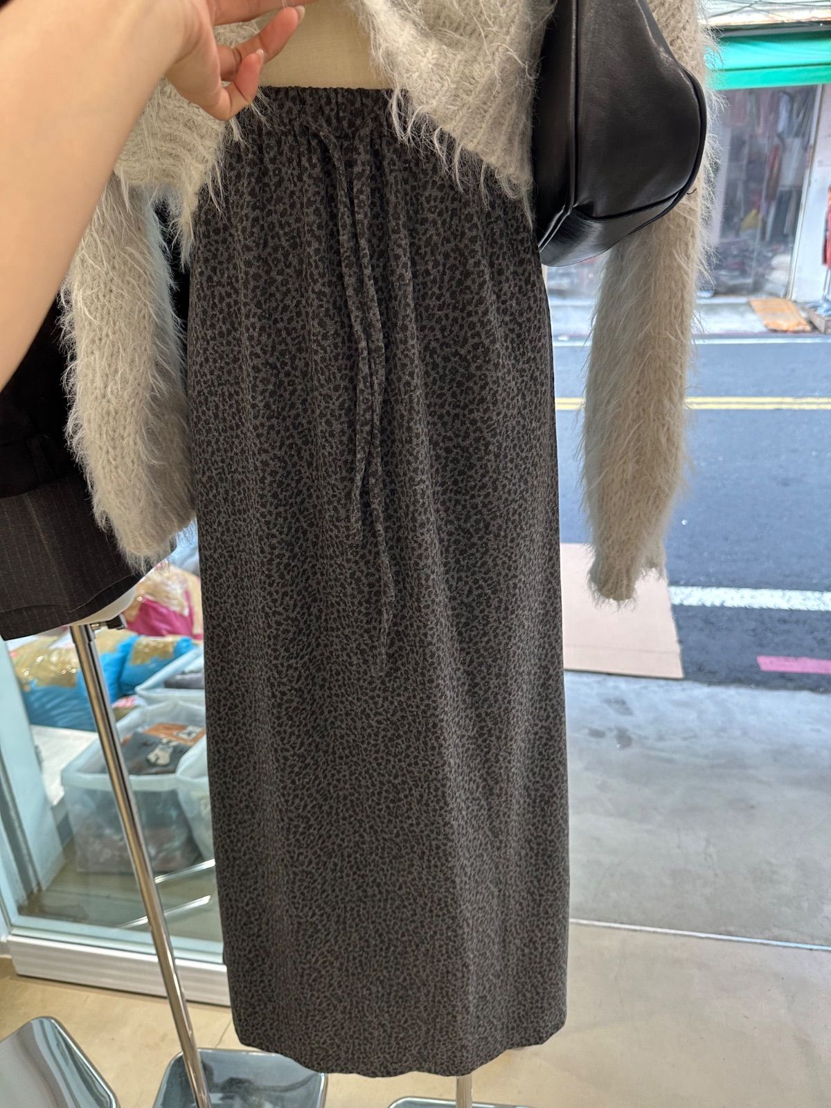 豹紋長裙