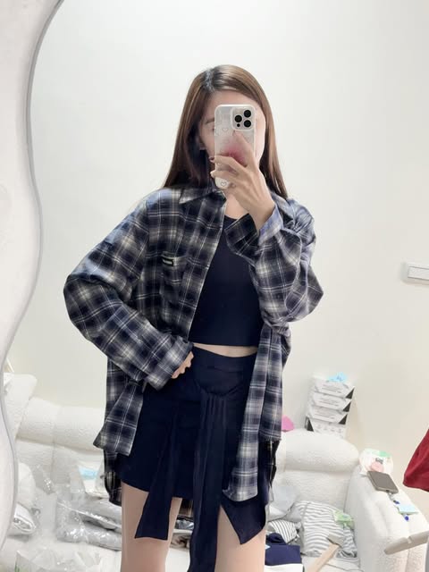 格紋襯衫穿搭