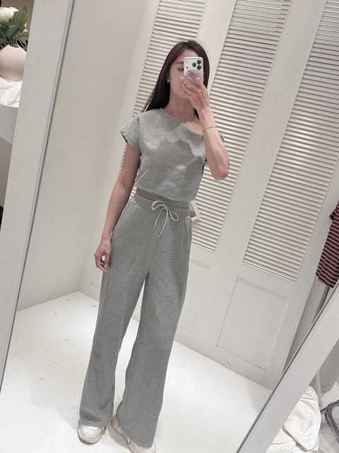 灰色綁帶套裝